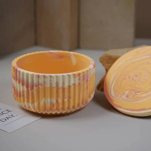 Pelumi Ribbed Round Jar Mold - Image 2